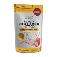 Luxoya BEAUTY COLLAGEN COMPLEX 11 000 mg OCHUTENÝ KOLAGÉNOVÝ NÁPOJOVÝ PRÁŠOK - Jahodovo-ibišteková príchuť - 300 g