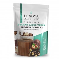 SUPER TASTY 5-PLANT BASED VEGAN PROTEIN COMPLEX-ČOKOLÁDOVO ORIEŠKOVÁ  30GR,450GR