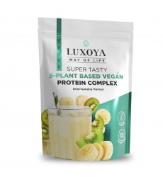 SUPER TASTY 5-PLANT BASED VEGAN PROTEIN COMPLEX-KIWI+BANÁN 30GR,450GR