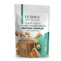 SUPER TASTY 5-PLANT BASED VEGAN PROTEIN COMPLEX- SLANÝ KARAMEL  30GR,450GR