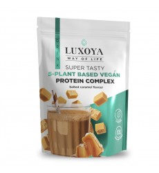 SUPER TASTY 5-PLANT BASED VEGAN PROTEIN COMPLEX- SLANÝ KARAMEL  30GR,450GR