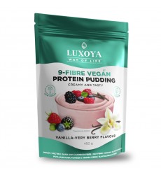 9-FIBRE VEGAN PROTEIN PUDDING 45g, 450g Vanilla-Very Berry