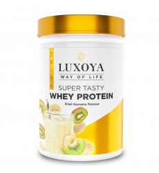 SUPER TASTY WHEY PROTEIN – PREMIUM WHITE FRUIT ITALIAN POWDER 30g,450g Kiwi-Banana