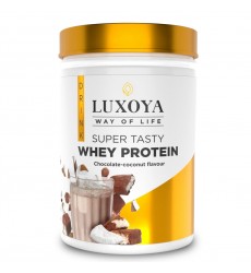 SUPER TASTY WHEY PROTEIN – PREMIUM WHITE FRUIT ITALIAN POWDER 30g,450g Chocolate-Coconut