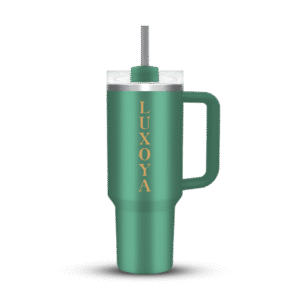 LUXOYA KOVOVÝ IZOLOVANÝ TERMO POHÁR -GREEN