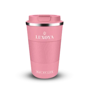 LUXOYA TERMOSKA NA KÁVU A ČAJ-RUŽOVÁ 400ML