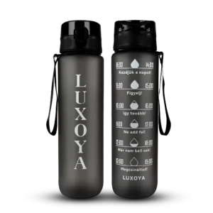 LUXOYA MOTIVAČNÁ FĽAŠA NA PITNÝ REŽIM-ČIERNA