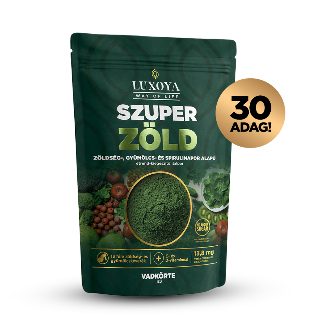LUXOYA SUPERZELENÝ NÁPOJOVÝ PRÁŠOK-DIVOKÁ HRUŠKA 300G