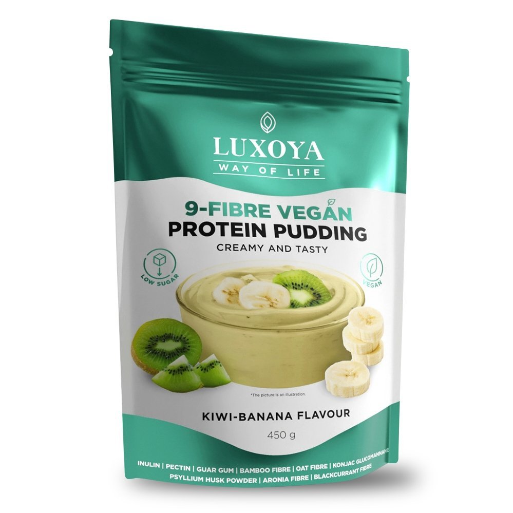 9-FIBRE VEGAN PROTEIN PUDDING 45g, 450g Kiwi-Banana