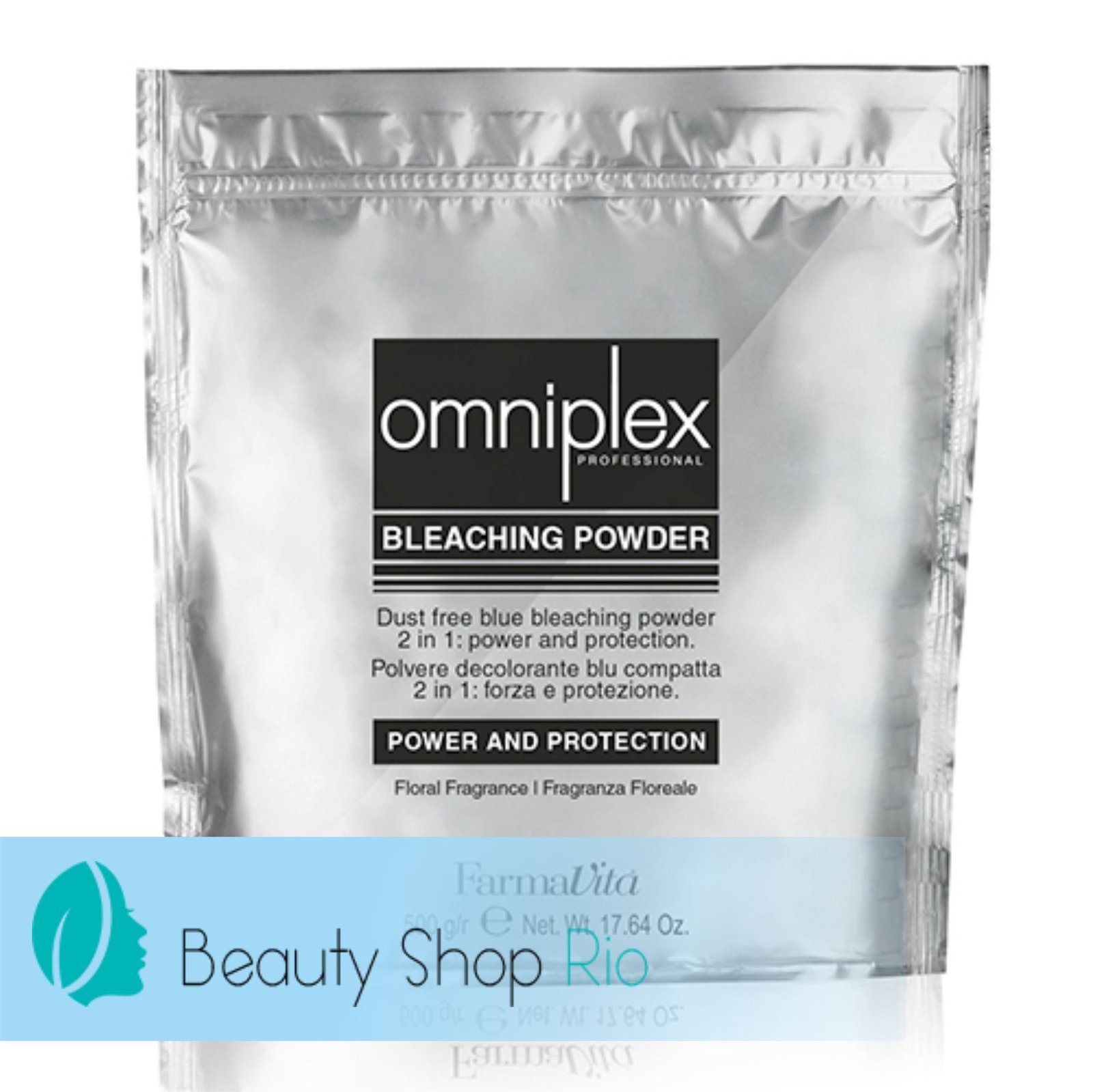 FarmaVita OMNIPLEX BLEACHING POWDER MELÍR PRÁŠOK Blue 500gr  NA PROFESIONÁLNE POUZITIE